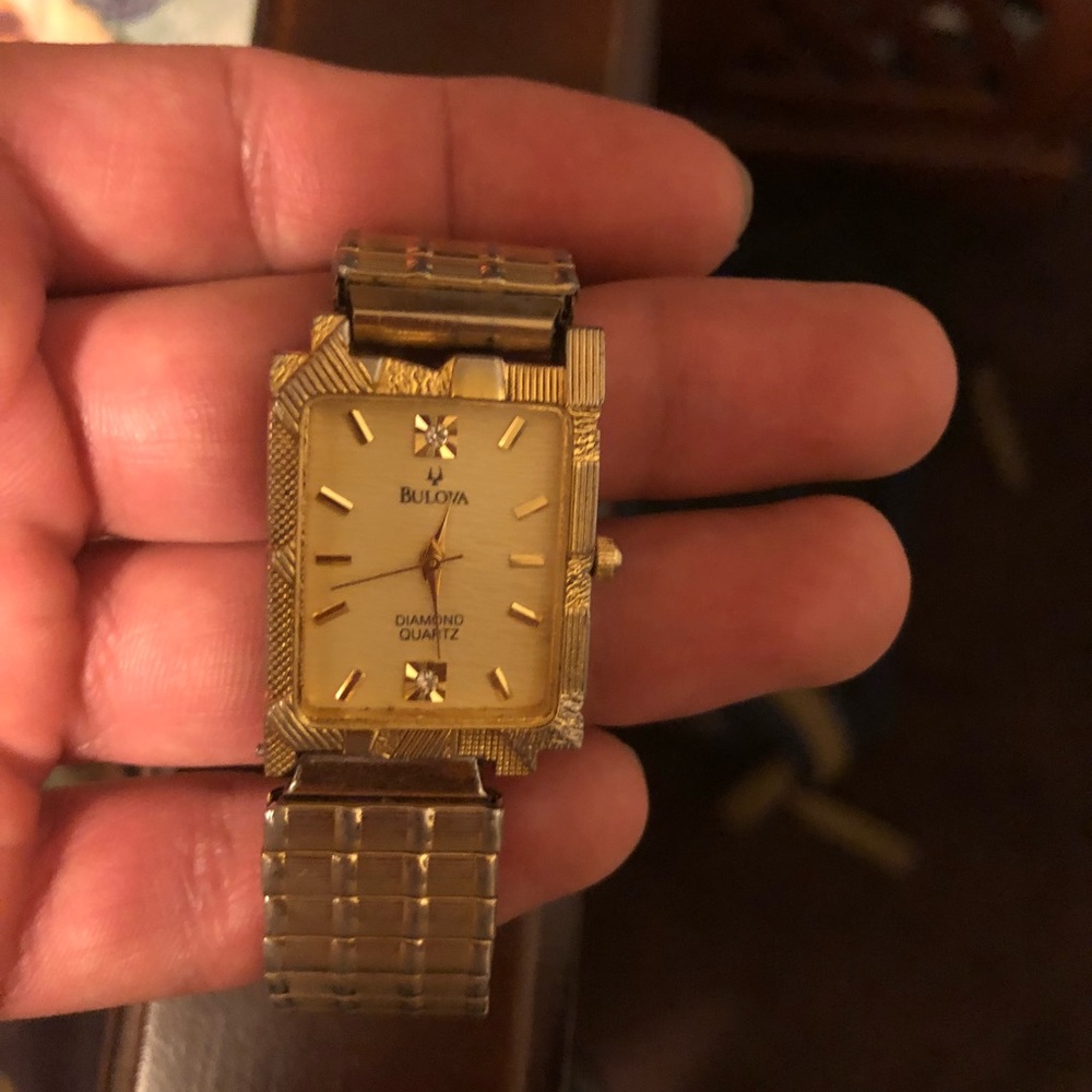Bulova 18k gold watch